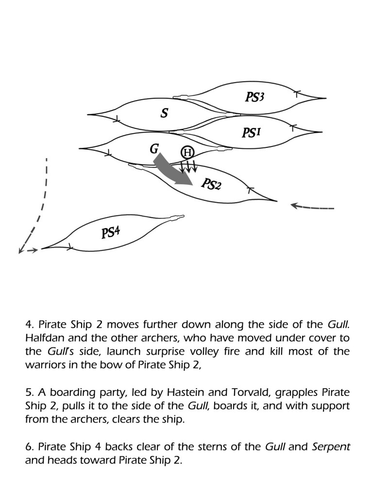 The Long Hunt, sea battle diagram 2