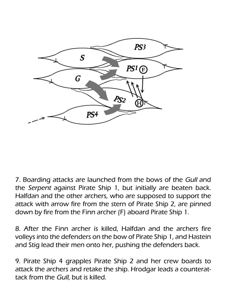 The Long Hunt, sea battle diagram 3